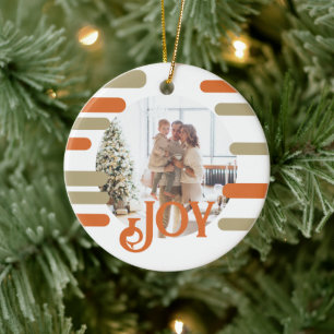 Adorno De Cerámica Navidades de fotos en bloques modernos personaliza