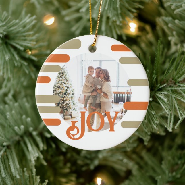 Adorno De Cerámica Navidades de fotos en bloques modernos personaliza (Árbol)