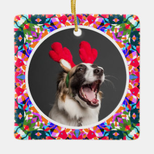 Adorno De Cerámica Navidades de fotos personalizados Perro Mamá Mamá 