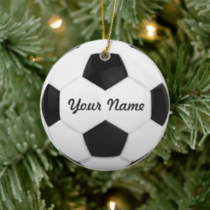 Adorno De Cerámica Navidades de fútbol