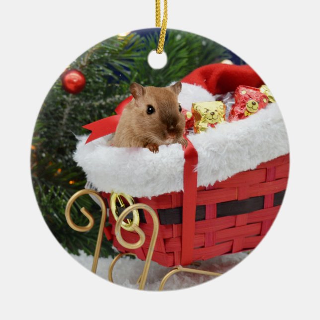 Adorno De Cerámica Navidades de Gerbil (Frente)