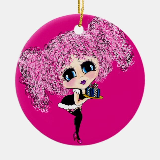 Adorno De Cerámica Navidades de Girly (Frente)