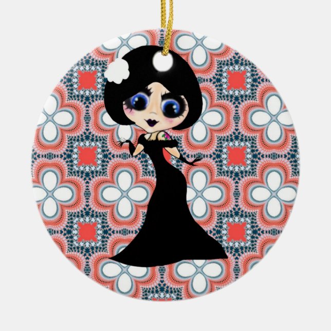 Adorno De Cerámica Navidades de Girly (Frente)