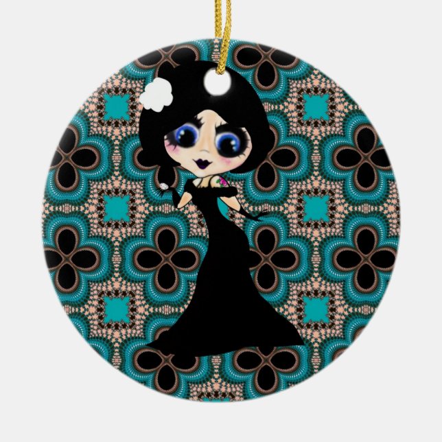 Adorno De Cerámica Navidades de Girly (Frente)