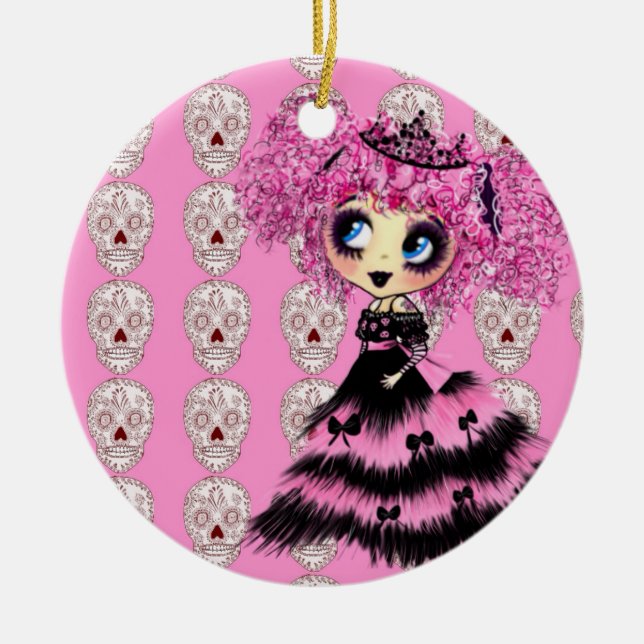 Adorno De Cerámica Navidades de Girly (Frente)