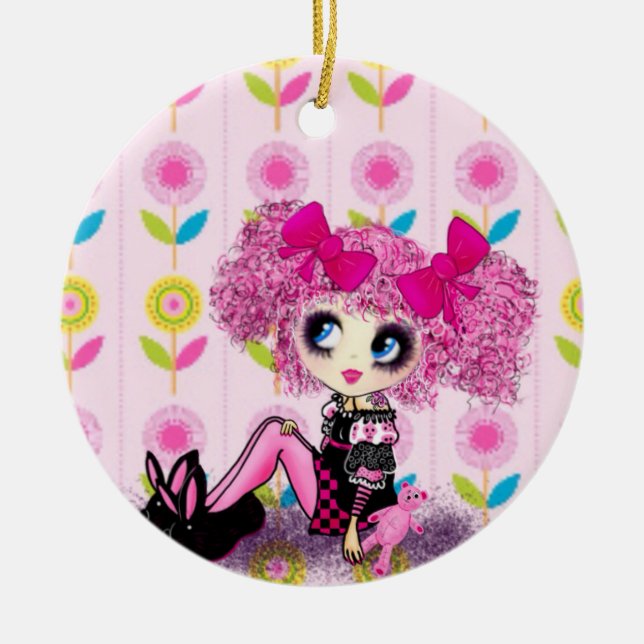 Adorno De Cerámica Navidades de Girly (Frente)