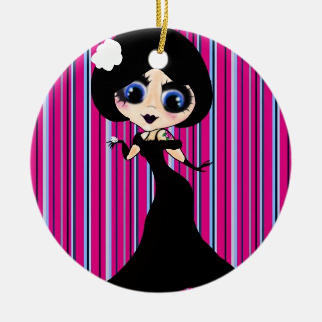 Adorno De Cerámica Navidades de Girly (Frente)