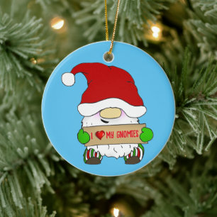Adorno De Cerámica Navidades de Gnome