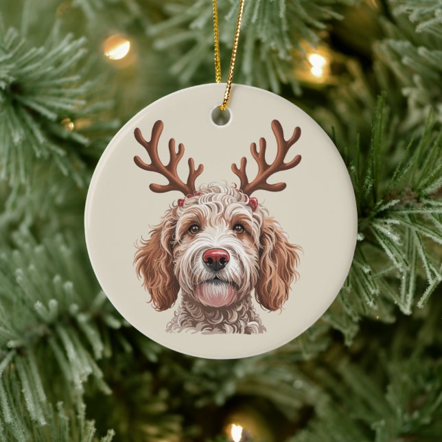 Adorno De Cerámica Navidades de Goldendoodle Lover Dog Mom Gift (Árbol)