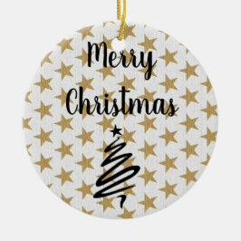 Adorno De Cerámica Navidades de Golds Stars