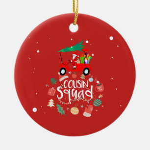 Adorno De Cerámica Navidades de golf con Santa Claus para el Escuadró