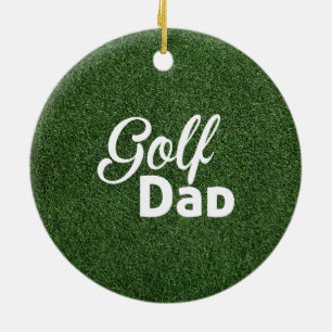 Adorno De Cerámica Navidades de golf para papá