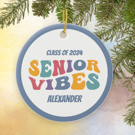 Adorno De Cerámica Navidades de Grad de la clase Vibes Senior de 2025
