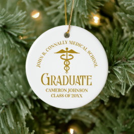 Adorno De Cerámica Navidades de graduación de la Escuela de Medicina