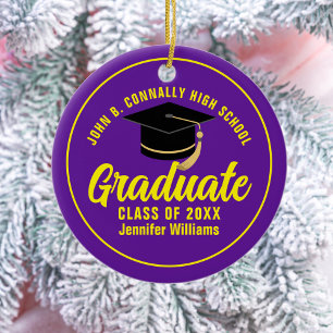 Adorno De Cerámica Navidades de graduación de Personalizado graduado 