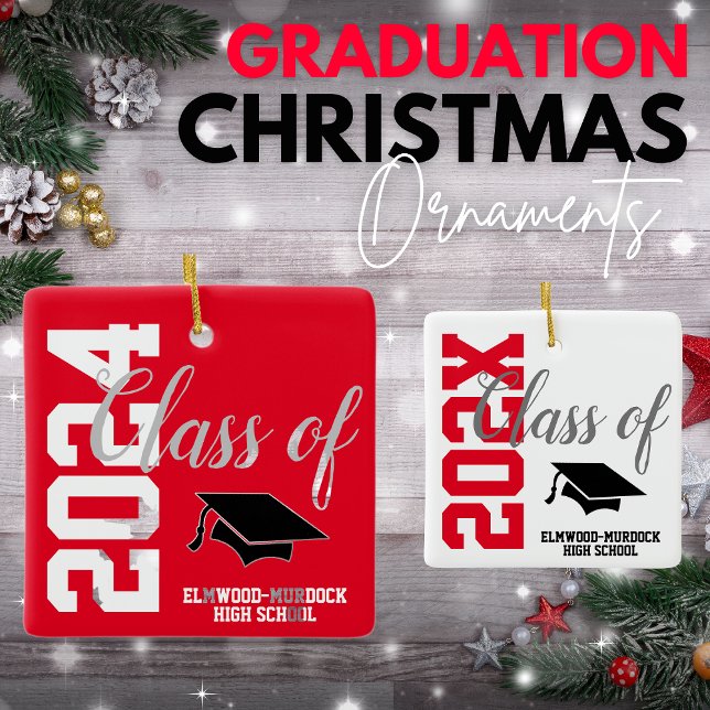 Adorno De Cerámica Navidades de Graduación de Secundaria Personalizad (Subido por el creador)