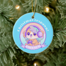 Navidades de Guay Kawaii juegan perro Chica con no