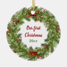 Navidades de guirnaldas navideñas personalizados C