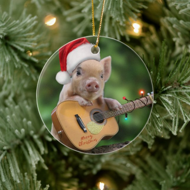 Adorno De Cerámica Navidades de guitarra (Árbol)