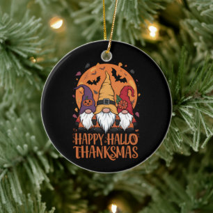 Adorno De Cerámica Navidades de Halloween Feliz HalloGraciasMas Gnome