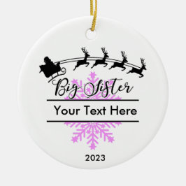 Adorno De Cerámica Navidades de hermanas grandes personalizadas Keeps