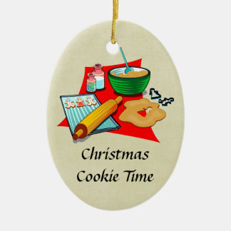 Adorno De Cerámica Navidades de Holiday Baking Cookies Ingredientes B