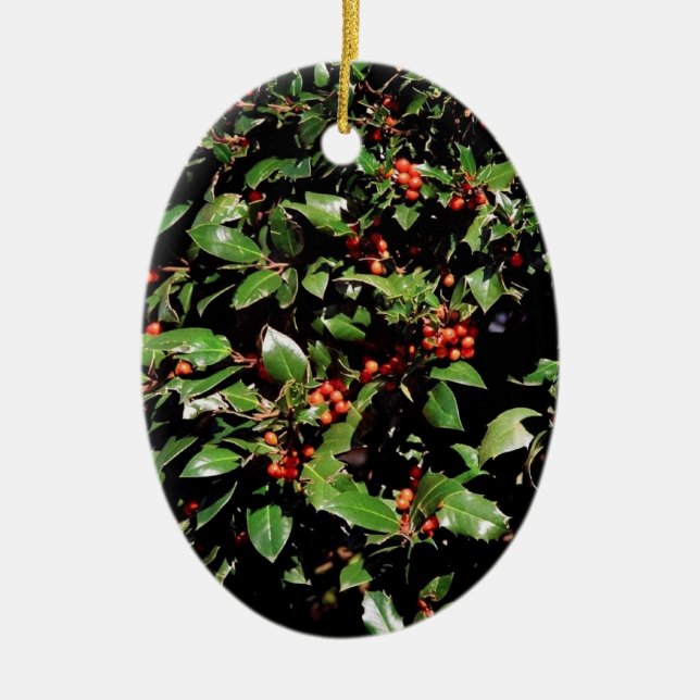 Adorno De Cerámica navidades de 'Holly & Berries' 2025 (Frente)