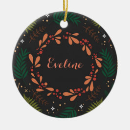 Adorno De Cerámica Navidades de Holly Jolly