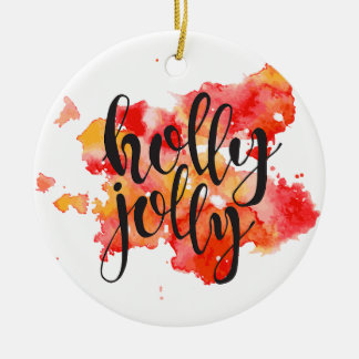 Adorno De Cerámica Navidades de Holly Jolly