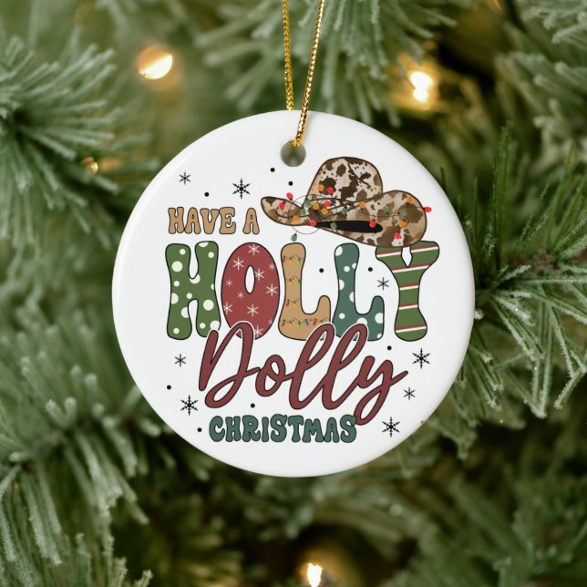 Adorno De Cerámica Navidades de Holly Jolly (Árbol)