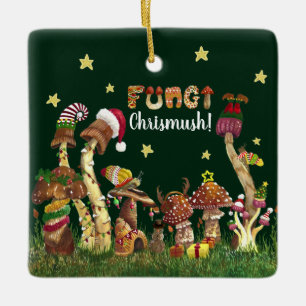 Adorno De Cerámica Navidades de hongos hongos hongos hongos festivos