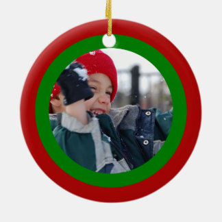 Adorno De Cerámica Navidades de huellas digitales