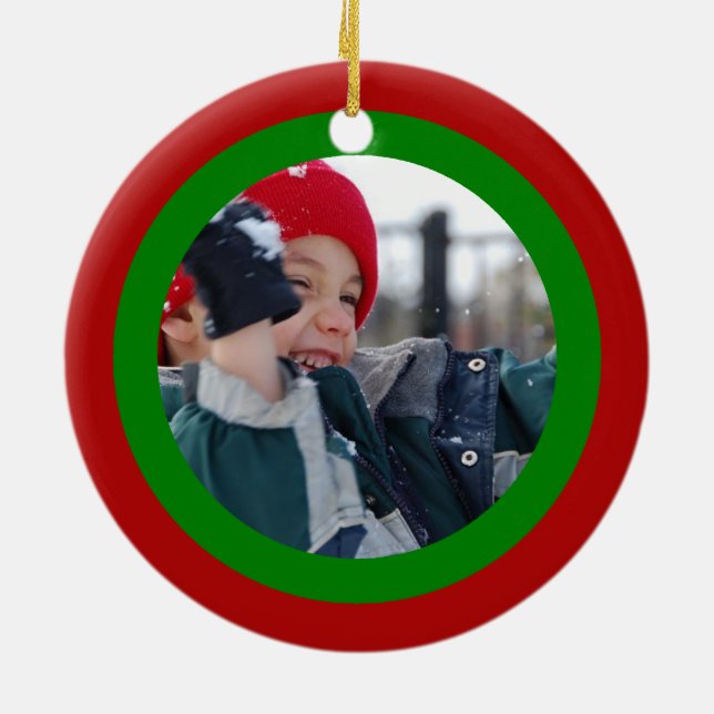 Adorno De Cerámica Navidades de huellas digitales (Atrás)