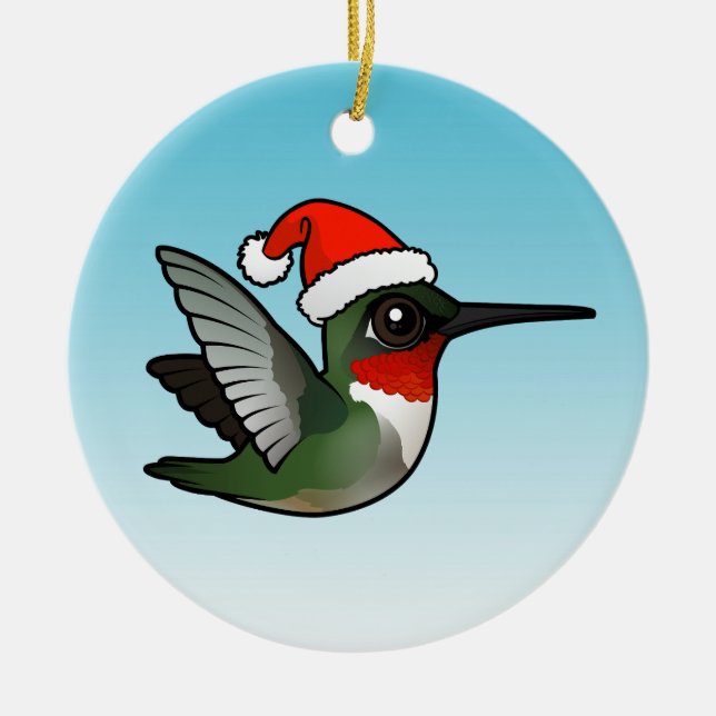 Adorno De Cerámica Navidades de Hummingbird (Frente)