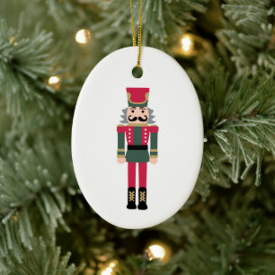 Adorno De Cerámica Navidades de Ilustracion de Nutcracker Diseño Clás