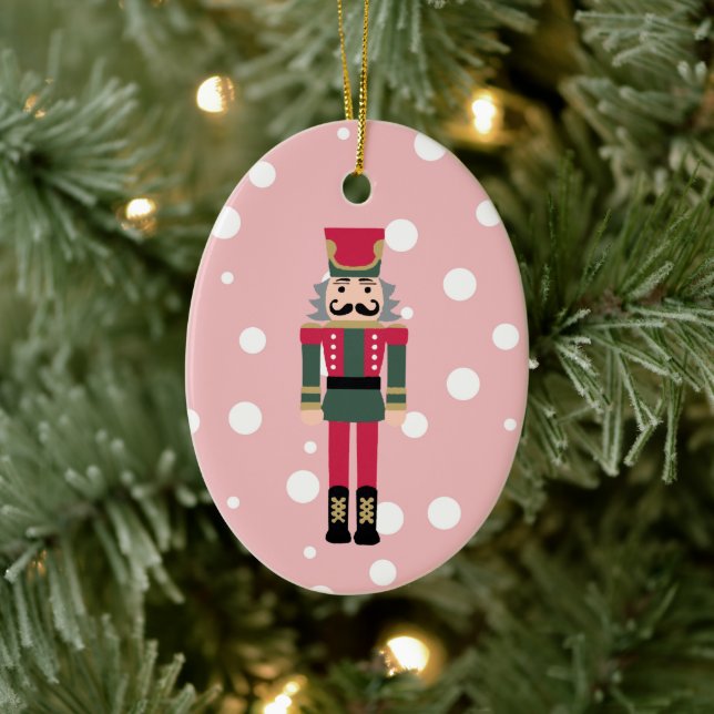 Adorno De Cerámica Navidades de Ilustracion de Nutcracker Diseño Clás (Árbol)