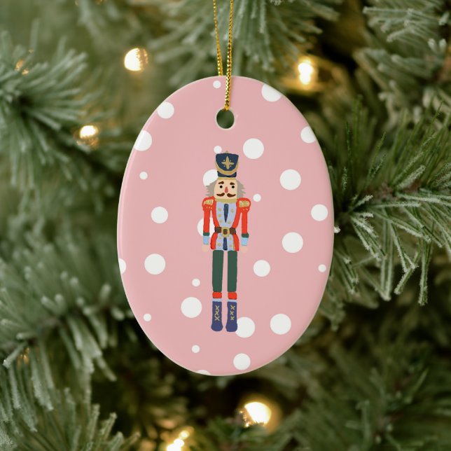 Adorno De Cerámica Navidades de Ilustracion de Nutcracker Diseño Clás (Árbol)