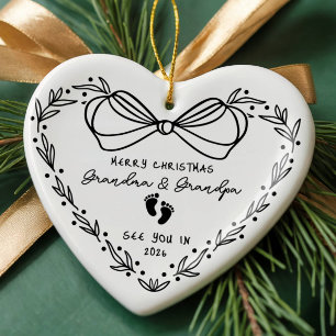 Adorno De Cerámica Navidades de Invitación de recién nacido