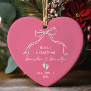 Adorno De Cerámica Navidades de Invitación de recién nacido