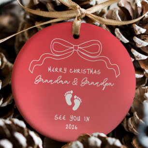 Adorno De Cerámica Navidades de Invitación de recién nacido