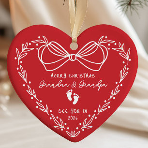 Adorno De Cerámica Navidades de Invitación de recién nacido