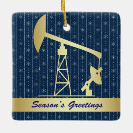 Adorno De Cerámica Navidades de Jack de la Bomba de Petróleo