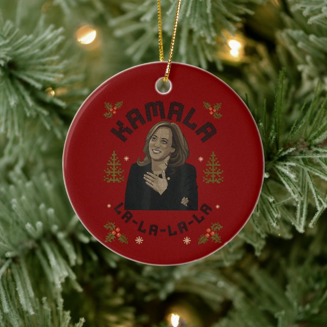 Adorno De Cerámica Navidades de Kamala Harris (Árbol)