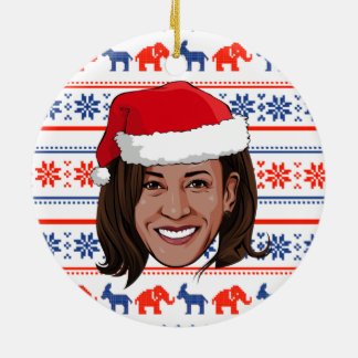 Adorno De Cerámica Navidades de Kamala Harris