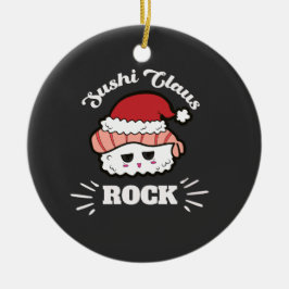 Adorno De Cerámica Navidades de Kawaii Sushi