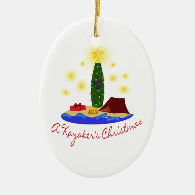 ADORNO DE CERÁMICA NAVIDADES DE KAYAKER (Frente)
