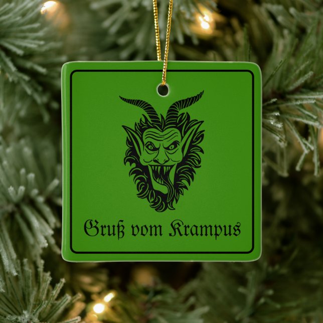 Adorno De Cerámica Navidades de Krampus (Árbol)