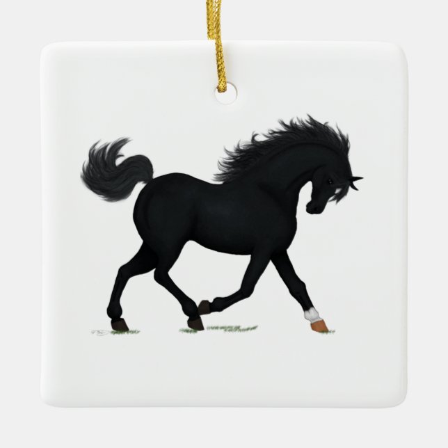 Adorno De Cerámica Navidades de la belleza negra y personalizados (Anverso)