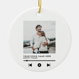 Adorno De Cerámica Navidades de la canción Music Couple Love