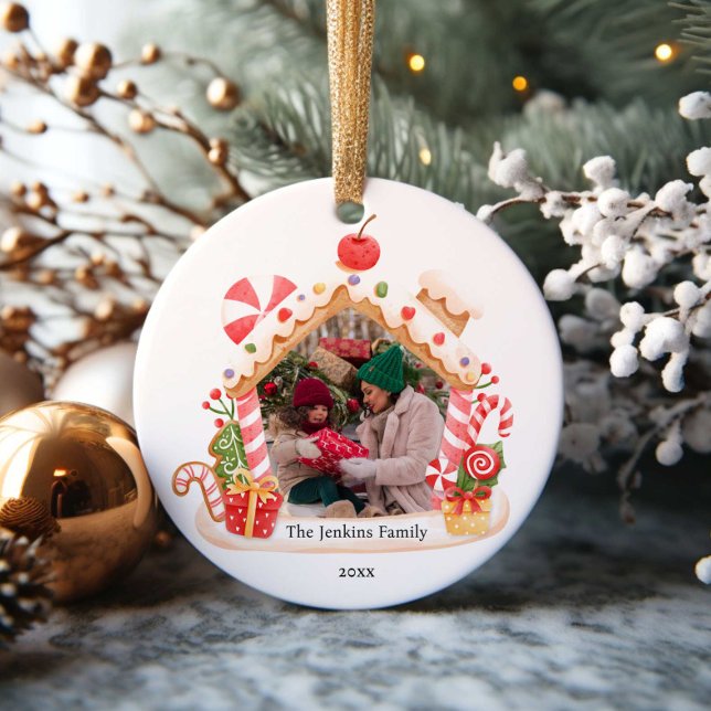 Adorno De Cerámica Navidades de la casa Gingerbread Foto (Subido por el creador)